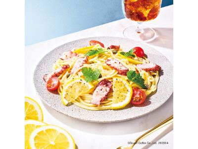 エクセルシオール カフェで6月4日より　初夏のさわやかなパスタ「タコと塩レモンのアーリオ・オーリオ」を発売