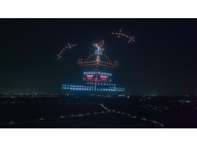 レッドクリフ、「ひたち大宮夏まつり／大宮祇園祭」で北関東最大級となる500機ドローンショーを実施