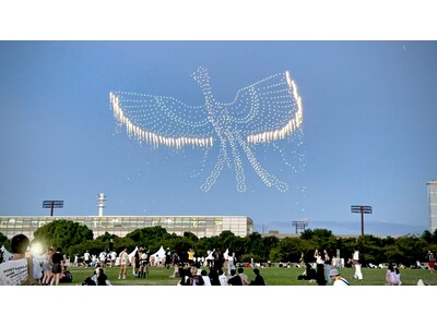 レッドクリフ、サマソニ大阪で花火搭載ドローンによる「ひかりの世界・阪栄の火の鳥」を初披露