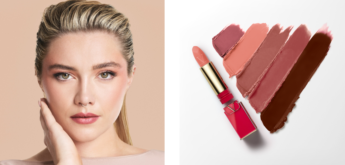 ヴァレンティノ ビューティより、人気アイテム「ロッソ ヴァレンティノ」にヌードカラーの新色が2024年3月1日(金)登場！