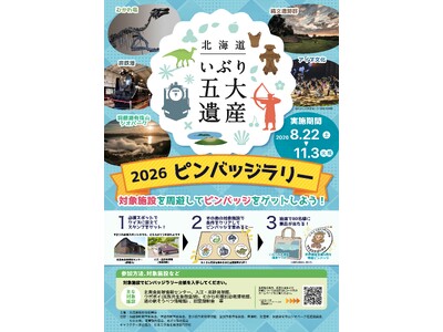 いぶり五大遺産ピンバッジラリーを実施します！