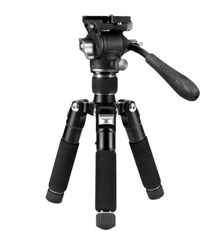 ���萫�����߂�A����������|�[�^�u���ȃA���~�j�E�����O�r�uDWARF Mini Hydraulic Tripod�v