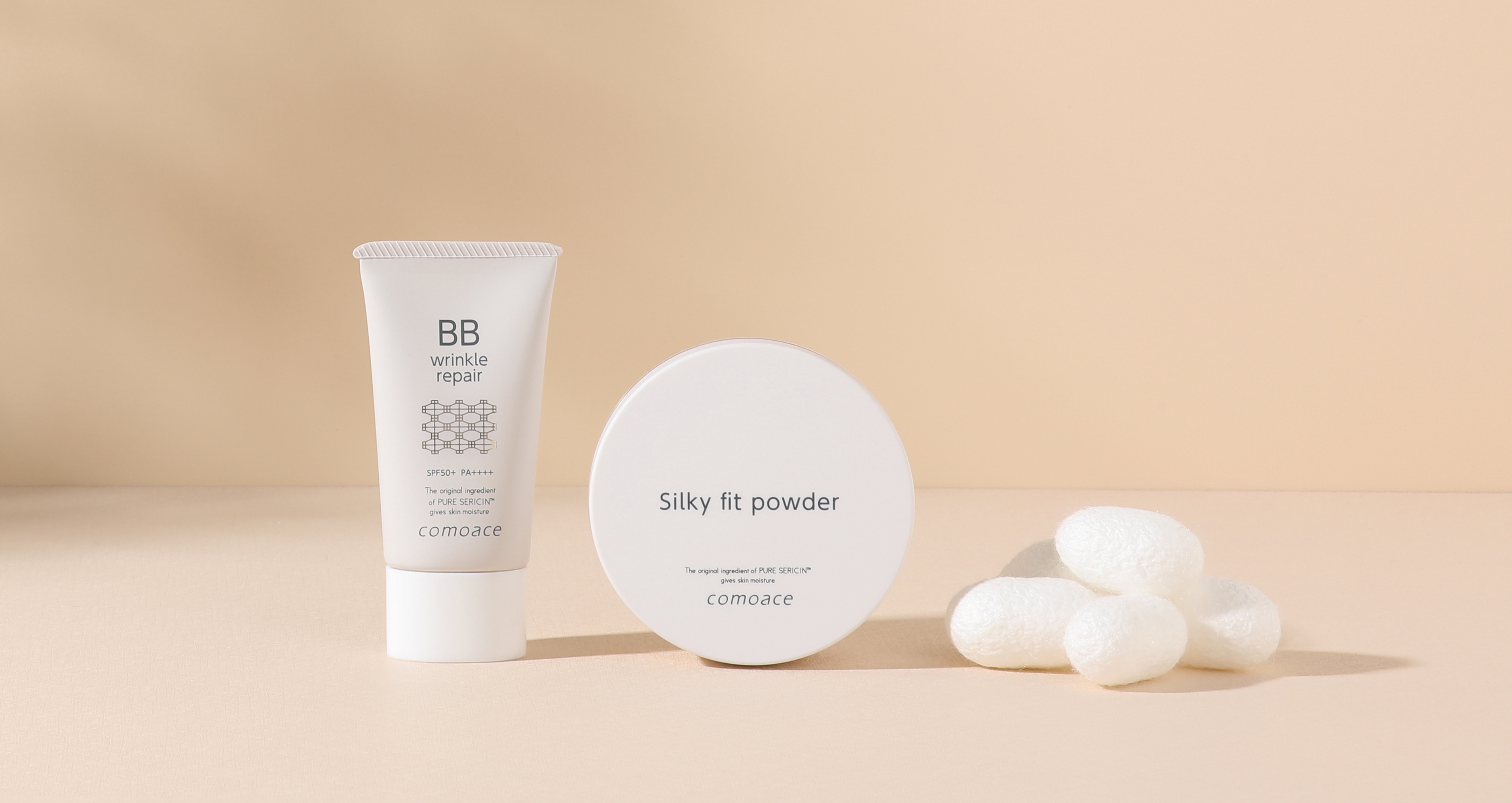 繭の守る力を活かしたエイジングケアブランド「コモエース」から薬用しわ改善BBクリームが誕生！