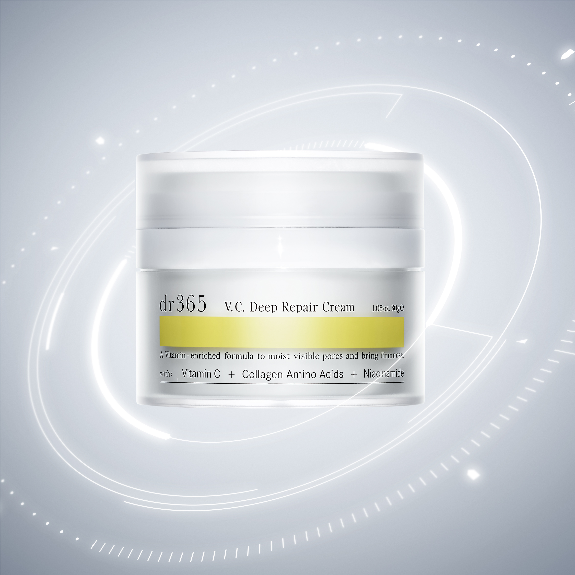 dr365より、次世代ビタミン処方の”毛穴再整*クリーム”「V.C. ディープリペアクリーム」が登場！