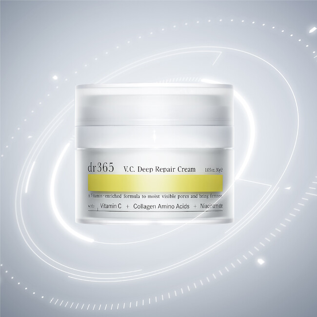 dr365より、次世代ビタミン処方の"毛穴再整*クリーム"「V.C. ディープリペアクリーム」が登場！