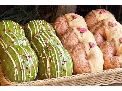 濃厚な抹茶カスタード、上品な甘さの桜とつぶあん。春を彩る限定生ベーグル2種登場！