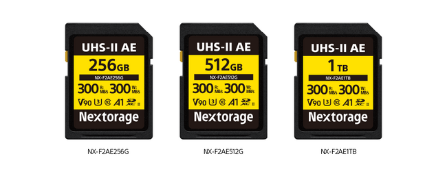 SDXC UHS-II�������[�J�[�h�uNX-F2AE�V���[�Y�v�����̂��m�点