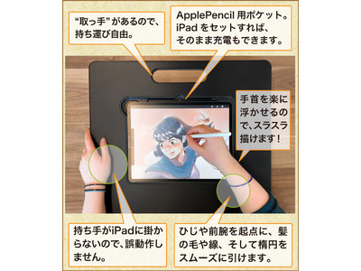 イラスト描画系 iPad 専用スタンド。あなたの創作世界へ、頼りになる相棒。｜Makuakeにて先行販売中！