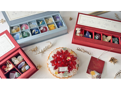 ”ハラペコラボのクリスマスギフト2025”灯りを楽しむ鉱物キャンドル入り商品や宝石タルトが登場！オンラインショップ他にて11月28日より販売開始