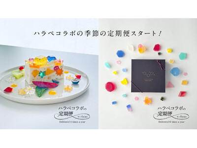 季節のご褒美スイーツが届く！ハラペコラボ、宝石のようなアイスケーキ＆琥珀糖の”季節の定期便”をスタート