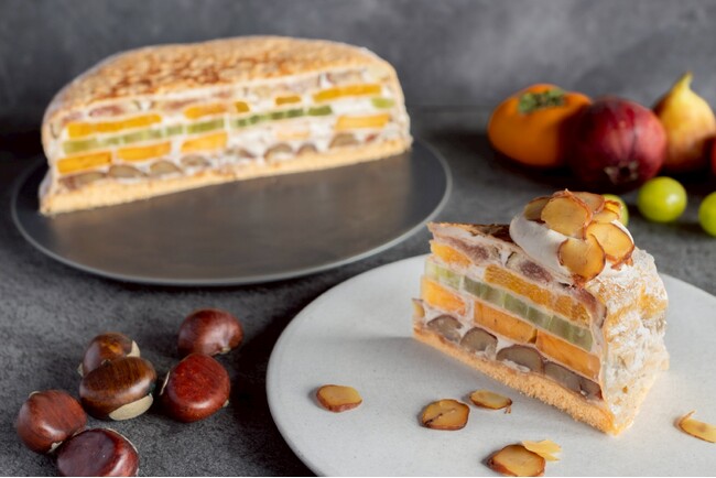 【和栗専門紗織】季節ごとに変わる果実を重ねて。『丹波くりと季節の果物ミルクレープ』が新登場