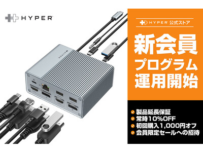 HYPER 常時10％オフや無償延長保証など新しい会員プログラムの運用を開始