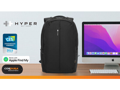 HYPER、Apple「探す」対応、23ヶ所の収納部・高撥水＆高耐久「HyperPack(TM)️ Pro」先行発売を開始