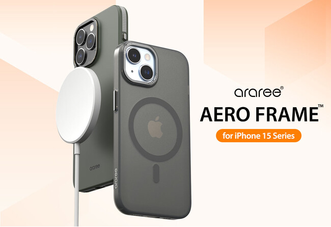 arareeAϏՌɓMagSafeΉ iPhone 15P[XuAERO FRAMEv