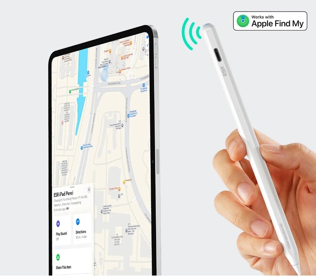 ESR、Apple「探す」アプリに対応！多機能アクティブスタイラスペン「Geo デジタルペンシル」発売