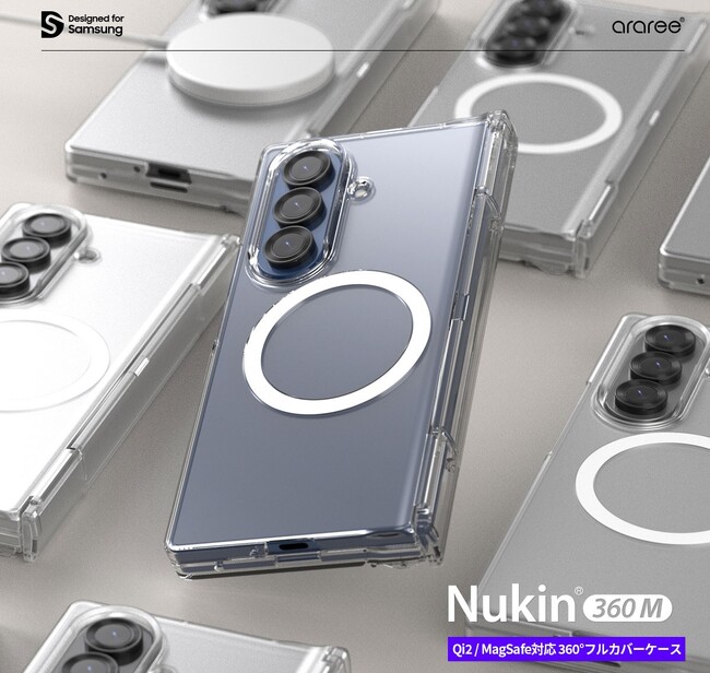 arareeATXFQi2 ReadyF؎擾 Galaxy Z Fold7 P[XuNukin 360 Mv