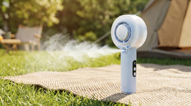 abbiFan、冷却・ミスト・強風の3WAY瞬冷を実現したハンディファン『ICEMIST』 Makuake先行販売開始
