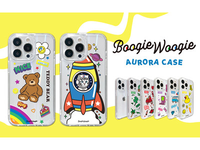 日本初上陸ブランド BOOGIE WOOGIE、虹色に輝くオーロラケース iPhone13シリーズ発売