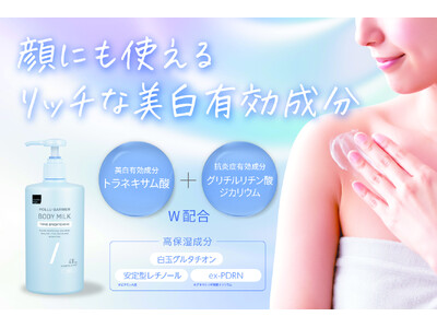 SNSで話題の“白玉ボディミルク”に、成分強化のプレミアム版　「matsukiyo ポリュバリア ボディミルク トーンブライトニング」が新登場