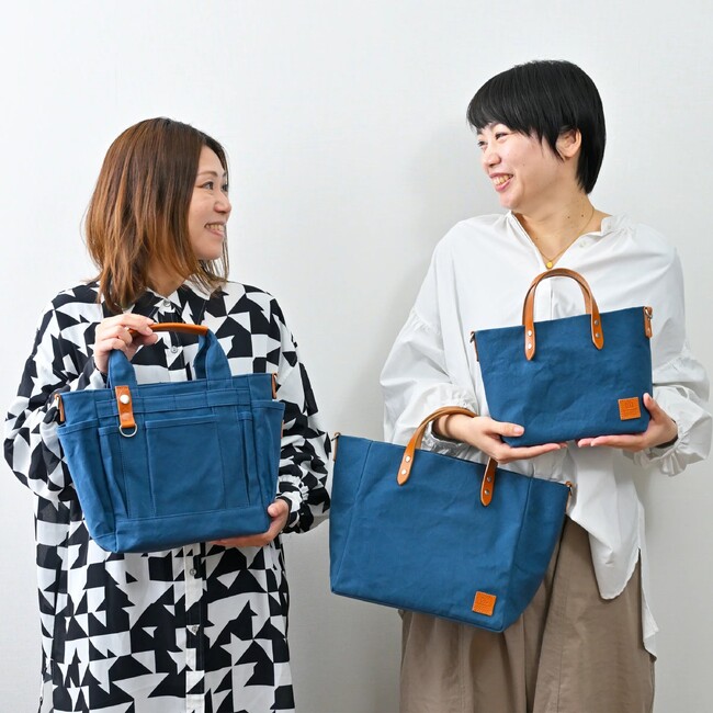 【インスタ企画から誕生！新色ウォッシュブルー】カワニシカバン初の「洗い加工」トートバッグ。第一弾は6/14発売、夏にかけて全3型登場！