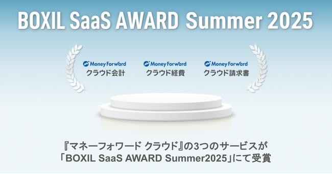 『マネーフォワード クラウド』、「BOXIL SaaS AWARD Summer 2025」にて受賞