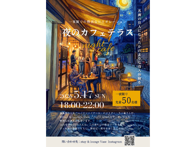 【1日限定】福島に「夜のカフェテラス」が再現される一夜限りの世界、大ゴッホ展フィナーレに花を。
