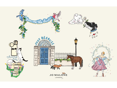 【ジョー マローン ロンドン】イラストレーターfoxcoとのコラボレーションによる“想いを贈る”特別なラッピングが今だけ限定登場！