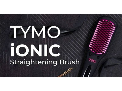【新商品・発売セール】ヘアアイロンとブラシを一体化に設計され、スタイリングにかかる時間を半減する（アメリカで大人気）「TYMO iONIC」シリーズ ストレート ブラシアイロンHC101は発売