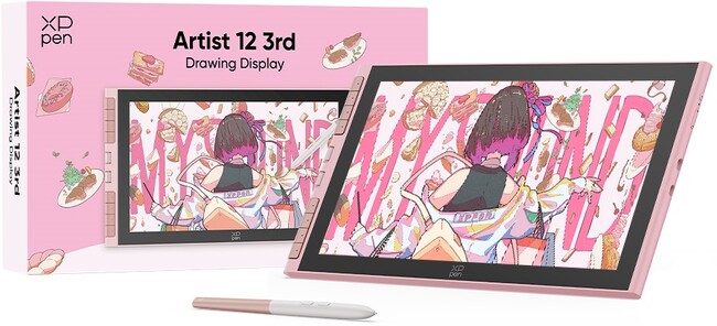 XPPen Artist12 3rdに新色のピンクが登場!!「Artist 12 3rd ピンク