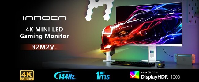 Innocn 32インチ　4Kディスプレイ 美品 2023年製 INNOCNのINNOCN ミニLED 4K ゲーミング モニター 32インチ 最大