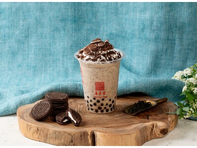 台湾カフェ「春水堂（チュンスイタン）」4/24（金）からザクザククッキーのご褒美ドリンク！『タピオカクッキー＆クリーム鉄観音』が期間限定で新発売