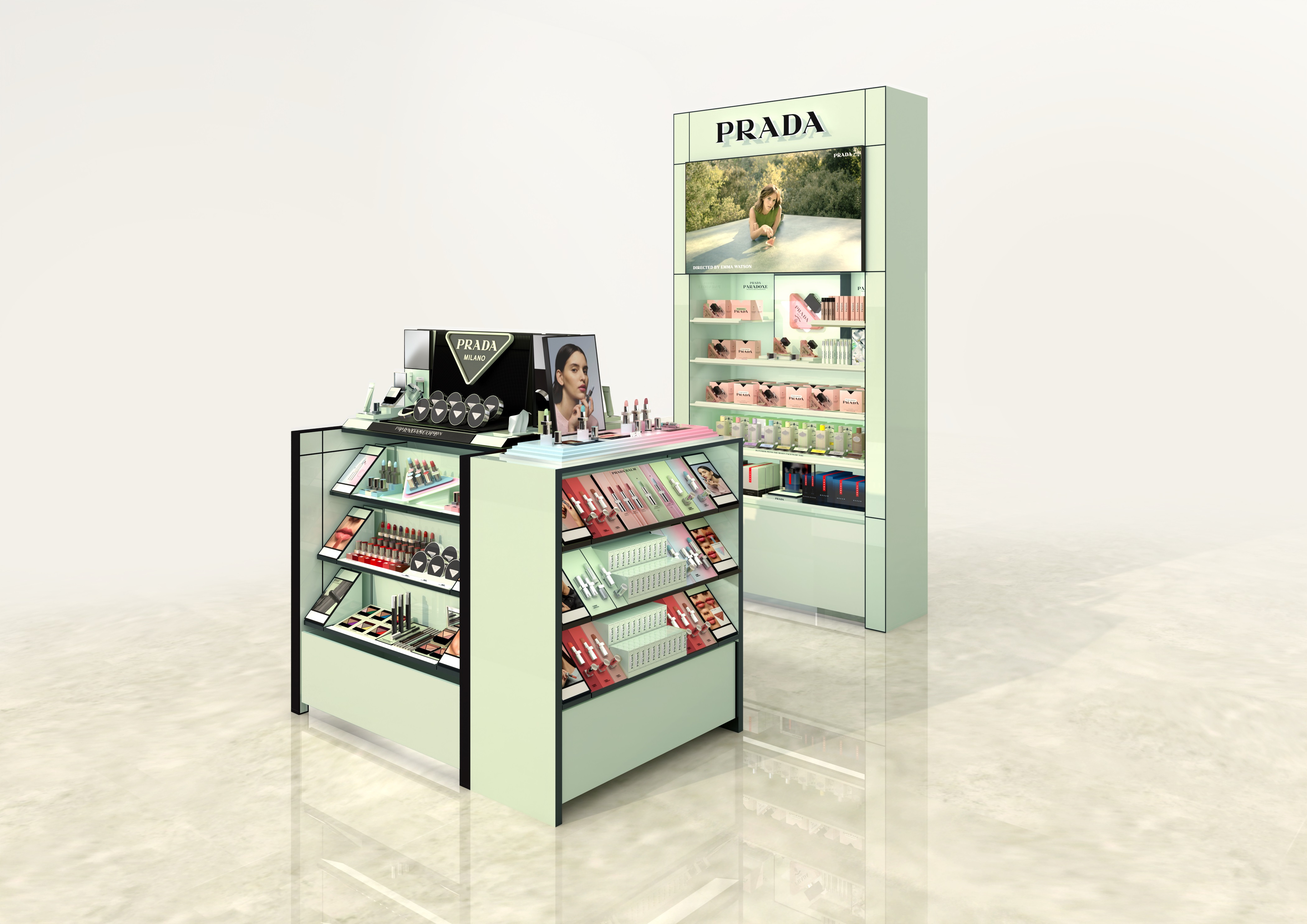 ＜プラダ ビューティ＞初のコスメセレクトショップ出店。@cosme TOKYOに展開