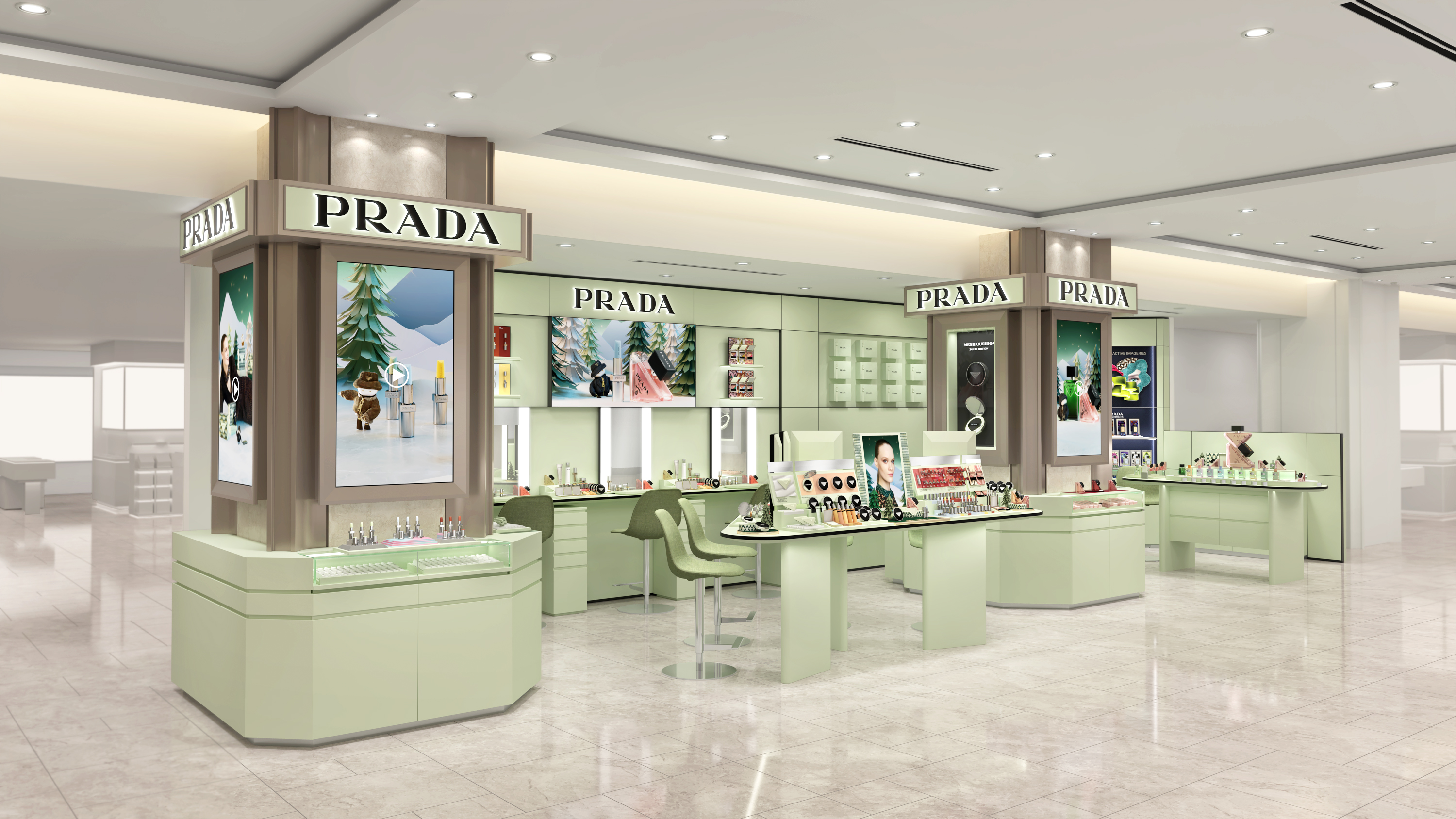 ＜プラダ ビューティ＞銀座エリアに初出店、銀座三越店に「プラダ ビューティ ストア」をオープン