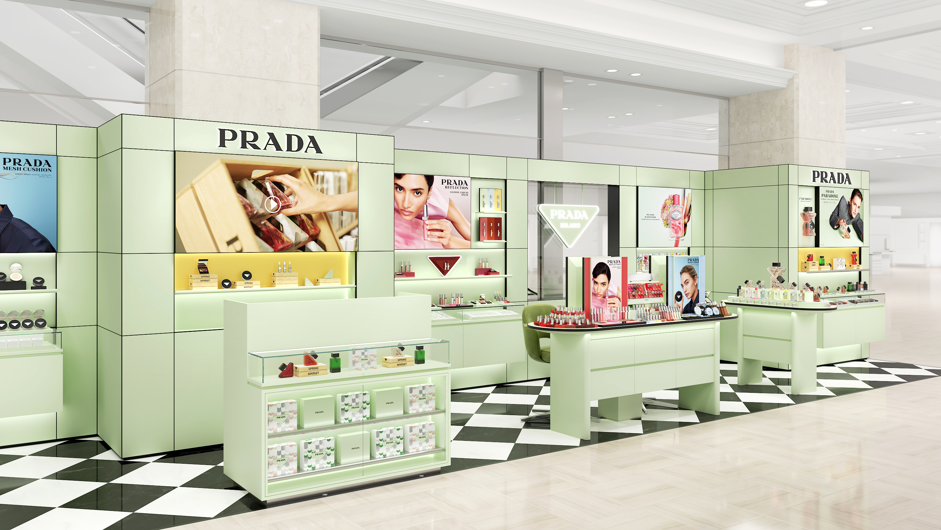 ＜プラダ ビューティ＞が横浜、京都に初出店。「プラダ ビューティ ストア」をオープン