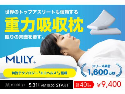 machi-yaにて応援金額2000%突破！エムリリー初の枕”エコヘルスピロー”が大好評！
