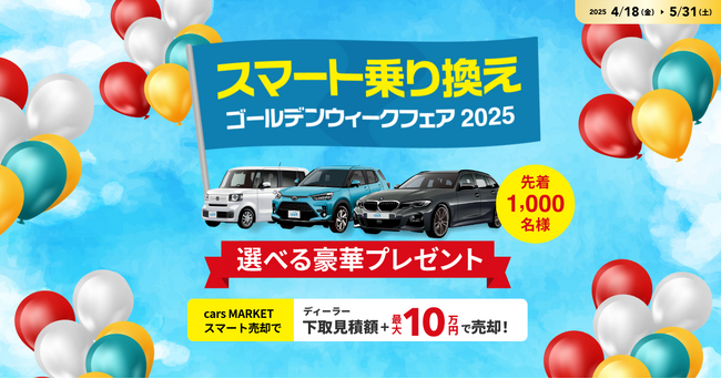選べる体験型スペシャルギフトがもらえる「スマート乗り換えゴールデンウィークフェア2025」スタート