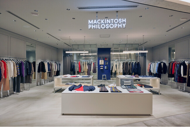 「MACKINTOSH PHILOSOPHY “GREY LABEL”」新店舗がルミネ史上最大規模の商業施設「ニュウマン高輪」に9月12日(金)オープン
