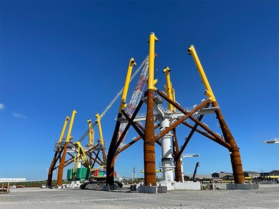 石狩湾新港洋上風力発電所新設工事に着手
