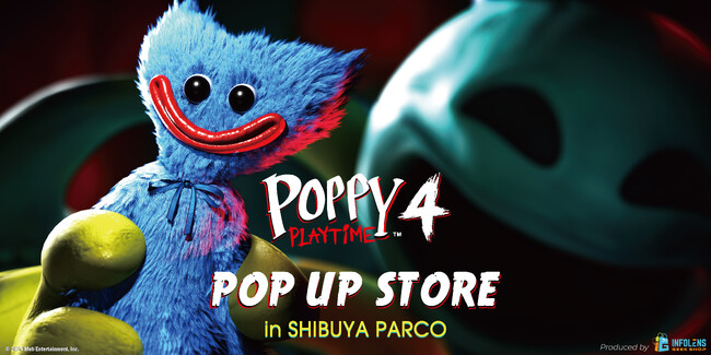 プレスリリース「チャプター4配信に伴い更なる注目度！人気ホラーゲーム「Poppy Playtime (ポピープレイタイム) 」公式POP UP STOREが渋谷PARCOで開催！」のイメージ画像