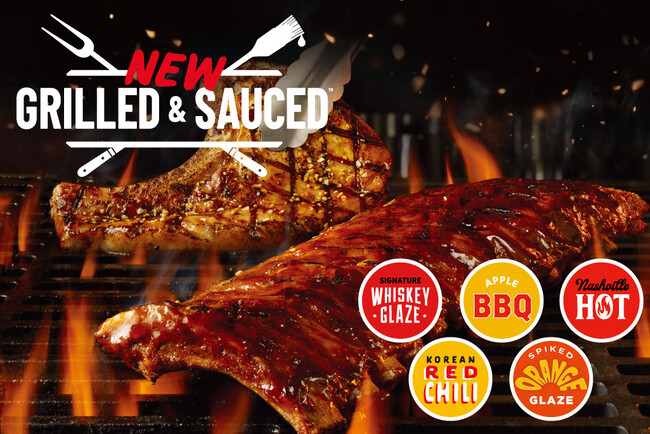 【TGIフライデーズ】 5種類の大胆な風味の特製ソースで提供する 　新プロモーションメニュー 『GRILLED & SAUCED』 (グリル＆ソース)