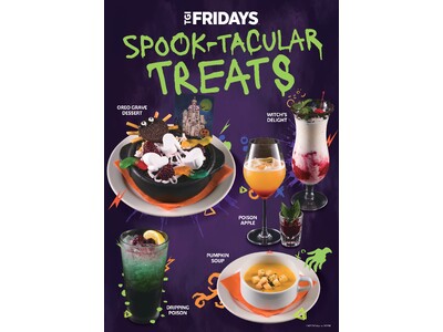 【TGIフライデーズ】 Frightfully Fun ! 魔法のカクテルとスイーツ・仮装で楽しむ 『ハロウィン セレブレーション』 開催！