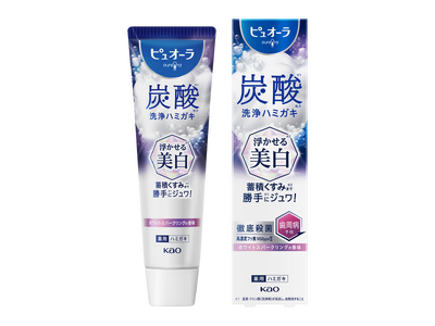 500万本*1 突破の「ピュオーラ　炭酸ハミガキ」、今度は“浮かせる美白”へ！炭酸*2 泡が蓄積したくすみ*3 まで*4 勝手に*2 ジュワッ！『ピュオーラ 炭酸ハミガキ 浮かせる美白』 新発売