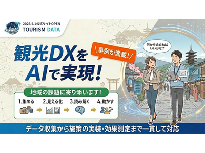 �ό��f�[�^�W�߂������ŏI����Ă��܂��񂩁H�ό��~AI�~�f�[�^���͂̎���Љ�T�C�g���J�݁F������ЃI�[�v���g�[��