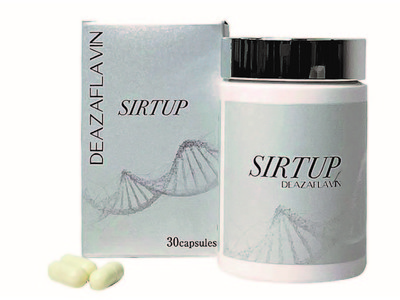 【新商品】ナノコートしたデアザフラビンを配合した次世代の健康食品サーチュアップ　（SIRTUP）を発売開始!