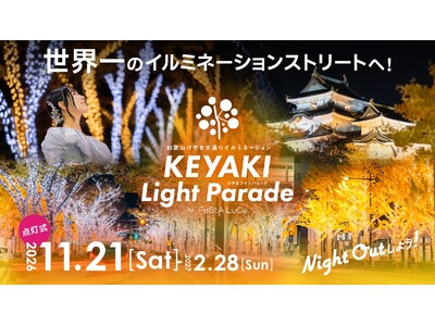日本一のイルミネーションストリート「けやきライトパレード by FeStA LuCe」、今年も和歌山で開催決定！「世界一」認定を目指し、点灯エリアをさらに拡大