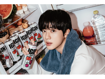 BTS・JINがアンバサダーを務める「IGIN」から、日本待望の缶チューハイが初上陸！8月26日(火)よりローソンで先行発売開始