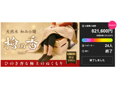 職人仕上げ・国産ひのきの香りとぬくもり　Makuakeで273％を達成した話題の「天然木 和み小暖 檜の...