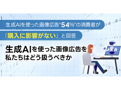 【348名に調査】生成AIを使った画像広告「54%」の消費者が「購入に影響がない」と回答