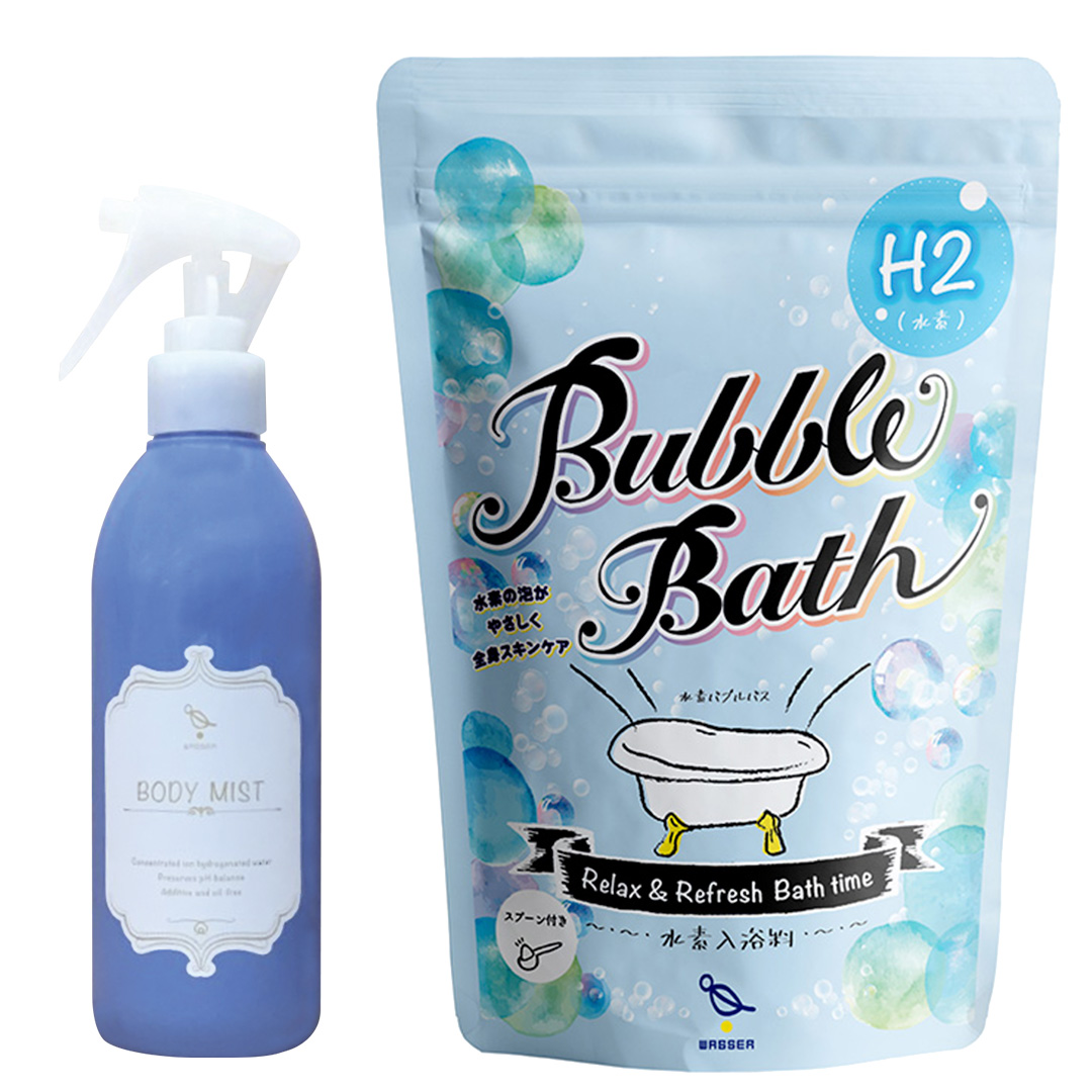 “完全無添加・オイルフリーのスキンケアブランド”「WASSER（バッサ）」。今話題の水素浴が手軽にできるバスタイムセットを公式オンラインストア限定で販売します。