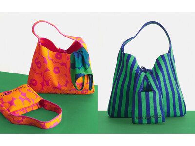 [マリメッコ]目を惹くビビットカラーで彩られた新作ニットバッグが登場。